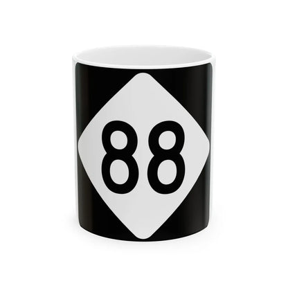 NC 88 (North Carolina) (Road Sign) White Coffee Mug 11oz - Go Mug Yourself