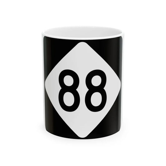 NC 88 (North Carolina) (Road Sign) White Coffee Mug 11oz - Go Mug Yourself