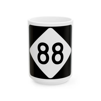 NC 88 (North Carolina) (Road Sign) White Coffee Mug 15oz - Go Mug Yourself