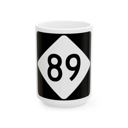 NC 89 (North Carolina) (Road Sign) White Coffee Mug 15oz - Go Mug Yourself