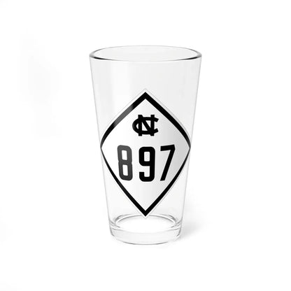 NC 897 1945 (North Carolina) (Road Sign) Pint Glass 16oz 16oz - Go Mug Yourself