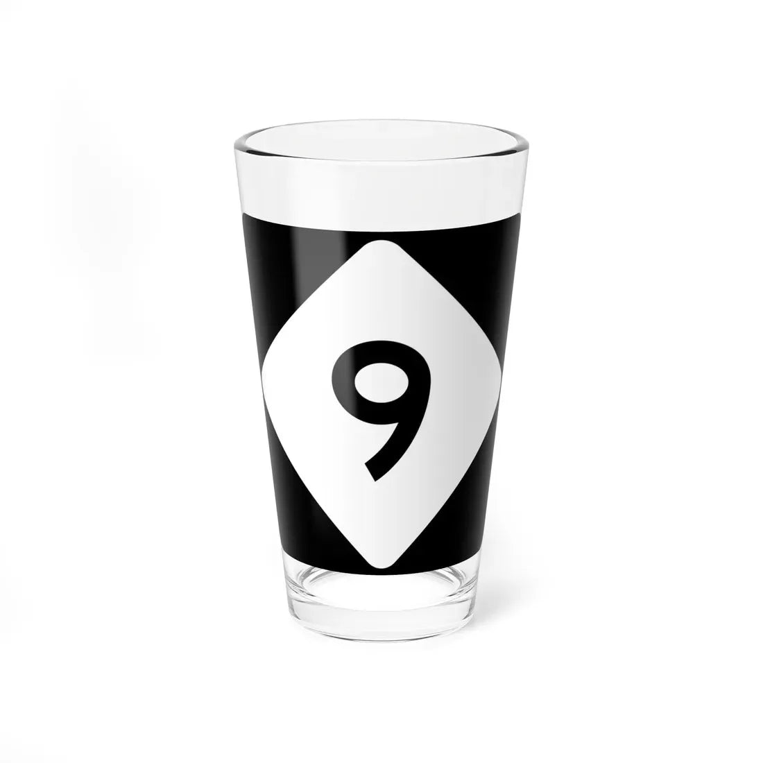 NC 9 (North Carolina) (Road Sign) Pint Glass 16oz 16oz - Go Mug Yourself