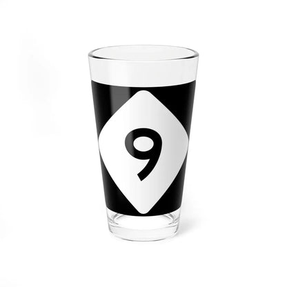 NC 9 (North Carolina) (Road Sign) Pint Glass 16oz 16oz - Go Mug Yourself