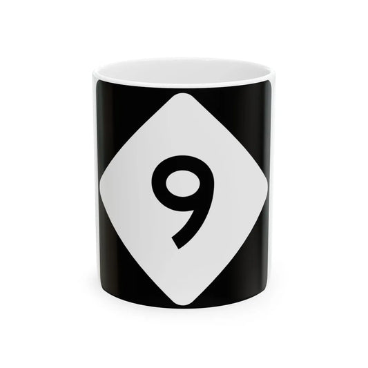 NC 9 (North Carolina) (Road Sign) White Coffee Mug 11oz - Go Mug Yourself