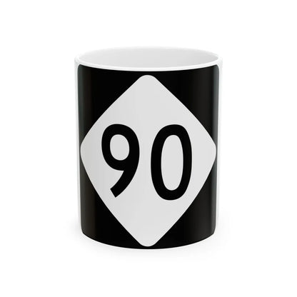 NC 90 (North Carolina) (Road Sign) White Coffee Mug 11oz - Go Mug Yourself
