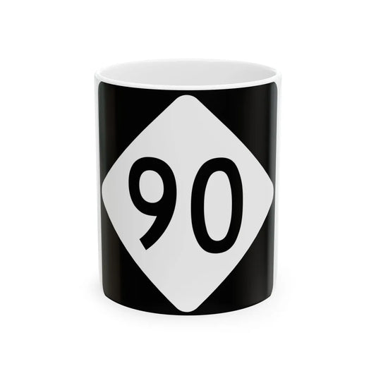 NC 90 (North Carolina) (Road Sign) White Coffee Mug 11oz - Go Mug Yourself