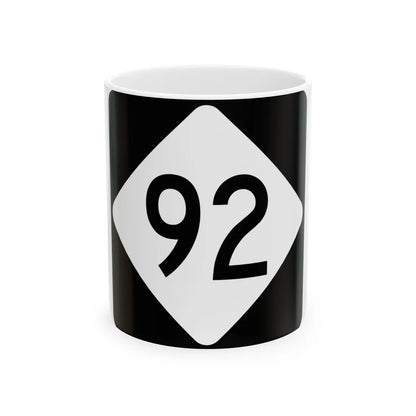 NC 92 (North Carolina) (Road Sign) White Coffee Mug 11oz - Go Mug Yourself