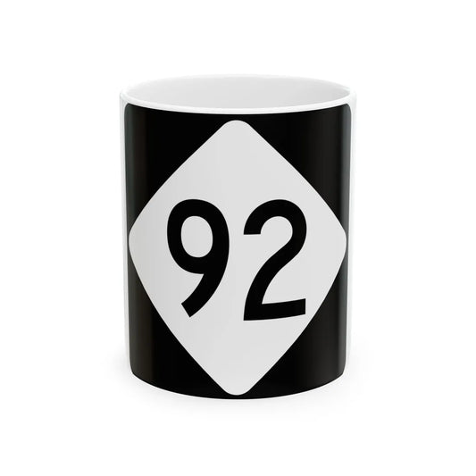 NC 92 (North Carolina) (Road Sign) White Coffee Mug 11oz - Go Mug Yourself