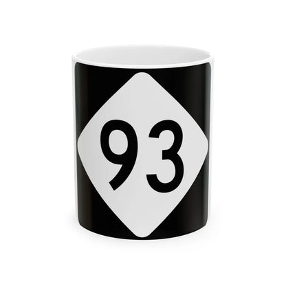 NC 93 (North Carolina) (Road Sign) White Coffee Mug 11oz - Go Mug Yourself