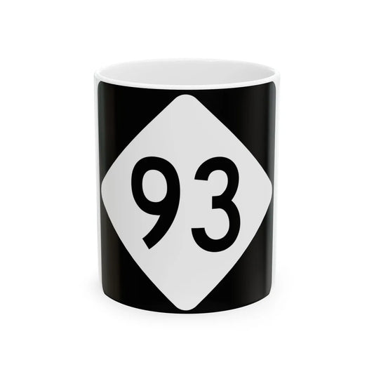 NC 93 (North Carolina) (Road Sign) White Coffee Mug 11oz - Go Mug Yourself