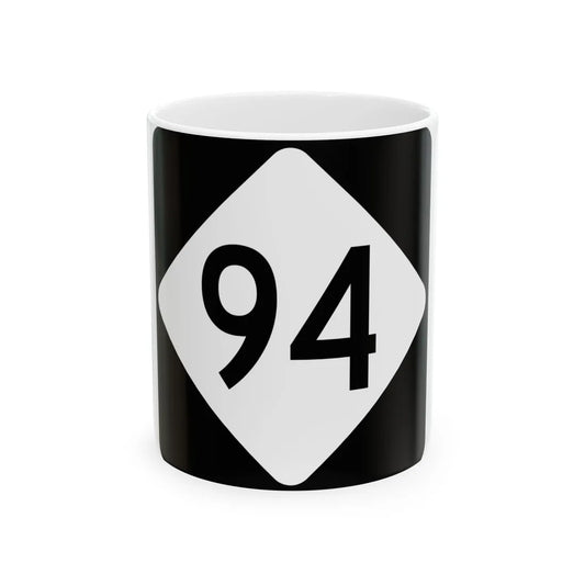 NC 94 (North Carolina) (Road Sign) White Coffee Mug 11oz - Go Mug Yourself
