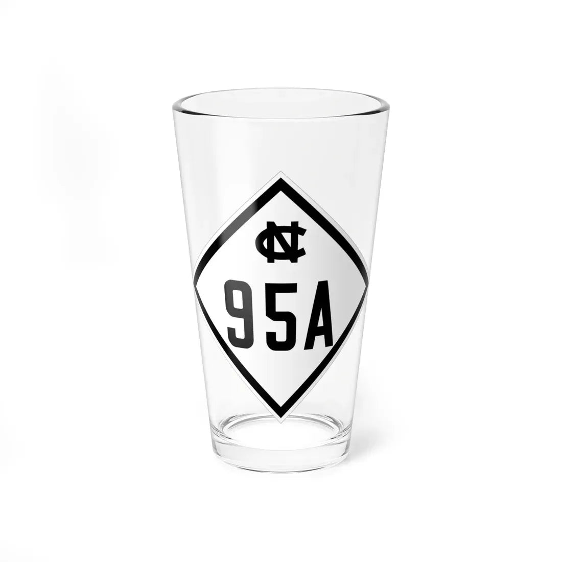 NC 95A 1945 (North Carolina) (Road Sign) Pint Glass 16oz 16oz - Go Mug Yourself