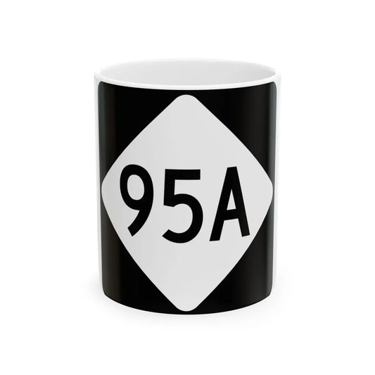 NC 95A (North Carolina) (Road Sign) White Coffee Mug 11oz - Go Mug Yourself