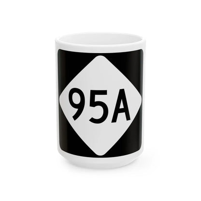 NC 95A (North Carolina) (Road Sign) White Coffee Mug 15oz - Go Mug Yourself