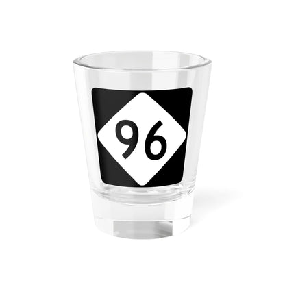 NC 96 (North Carolina) (Road Sign) Shot Glass 1.5oz 1.5oz - Go Mug Yourself