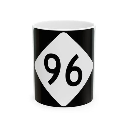 NC 96 (North Carolina) (Road Sign) White Coffee Mug 11oz - Go Mug Yourself