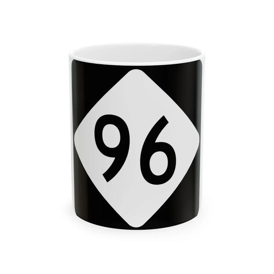 NC 96 (North Carolina) (Road Sign) White Coffee Mug 11oz - Go Mug Yourself