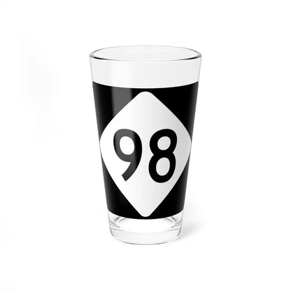 NC 98 (North Carolina) (Road Sign) Pint Glass 16oz 16oz - Go Mug Yourself