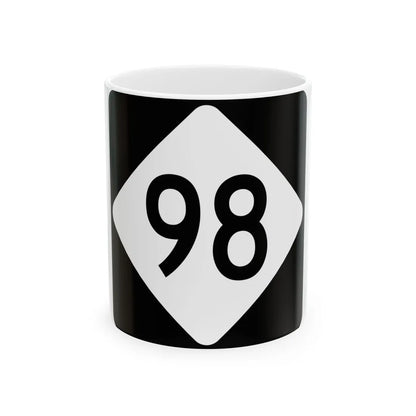 NC 98 (North Carolina) (Road Sign) White Coffee Mug 11oz - Go Mug Yourself