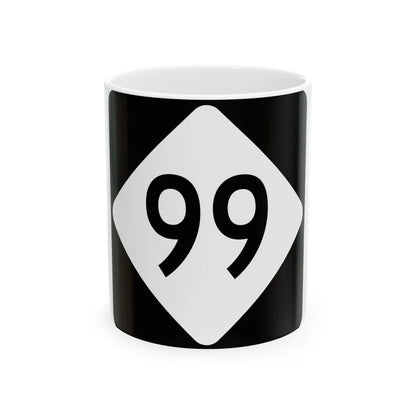 NC 99 (North Carolina) (Road Sign) White Coffee Mug 11oz - Go Mug Yourself