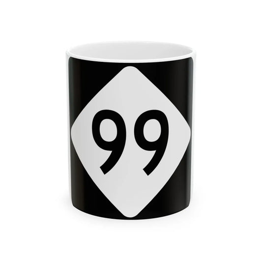 NC 99 (North Carolina) (Road Sign) White Coffee Mug 11oz - Go Mug Yourself