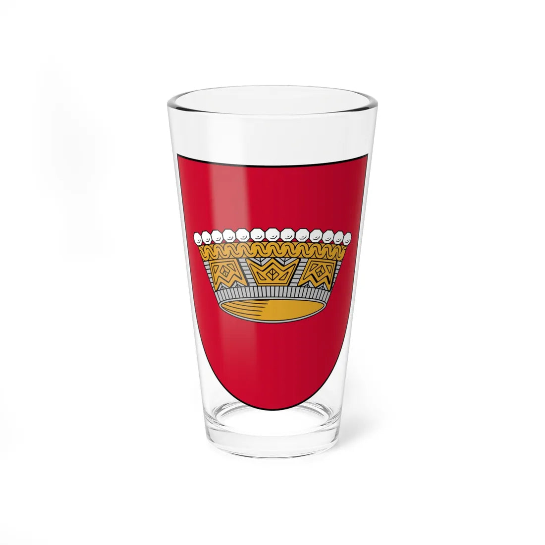 Nīcas novads COA (Latvia) (Coat of Arms) Pint Glass 16oz 16oz - Go Mug Yourself