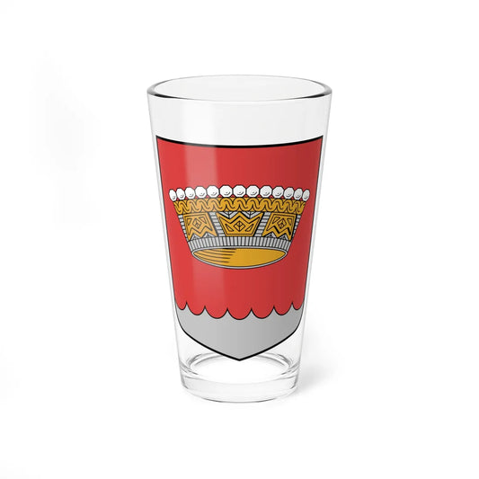 Nīcas pagasta ģerbonis (Latvia) (Coat of Arms) Pint Glass 16oz 16oz - Go Mug Yourself