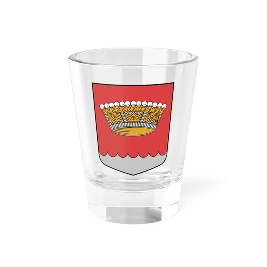 Nīcas pagasta ģerbonis (Latvia) (Coat of Arms) Shot Glass 1.5oz 1.5oz - Go Mug Yourself