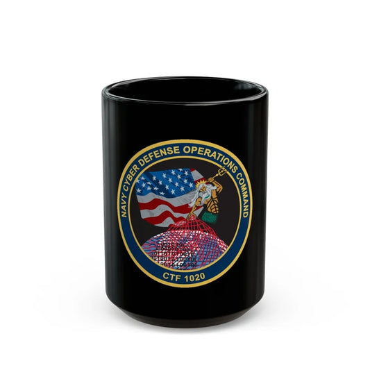 NCDOC CPOA CTF 1020 (U.S. Navy) Black Coffee Mug-15oz-Go Mug Yourself