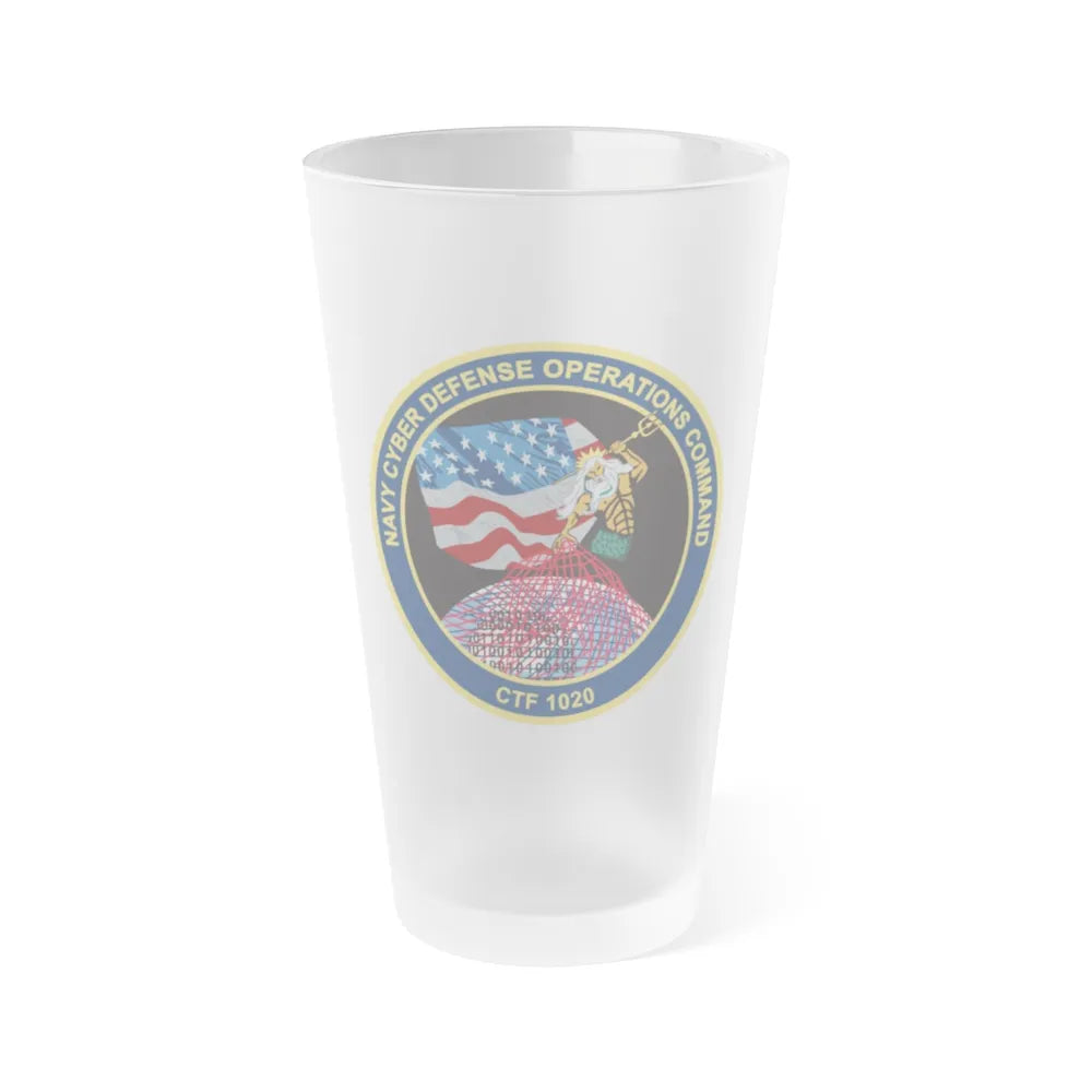 NCDOC CPOA CTF 1020 (U.S. Navy) Frosted Pint Glass 16oz-Go Mug Yourself