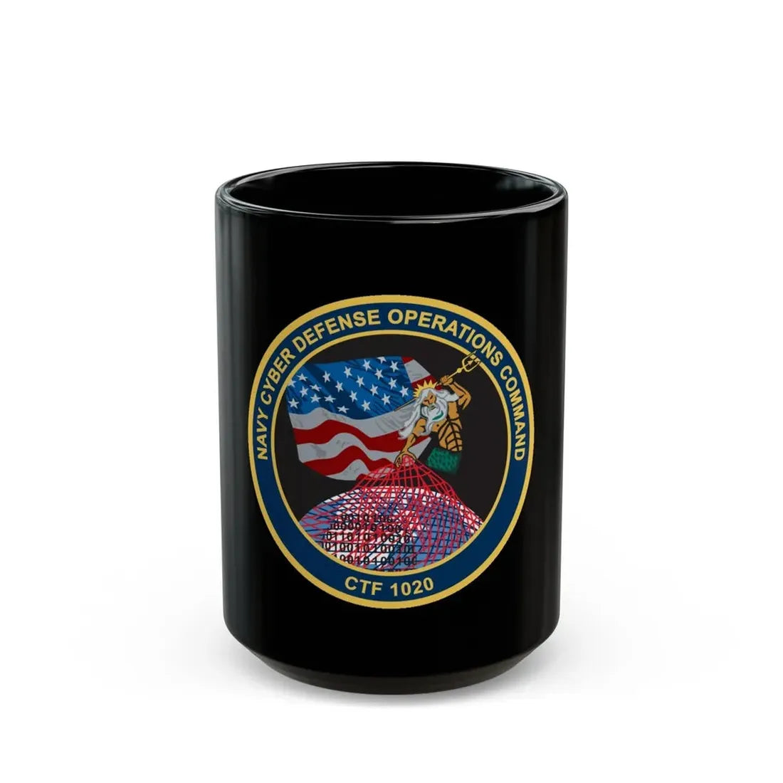 NCDOC CPOA CTF 1020 (U.S. Navy) Black Coffee Mug 15oz - Go Mug Yourself