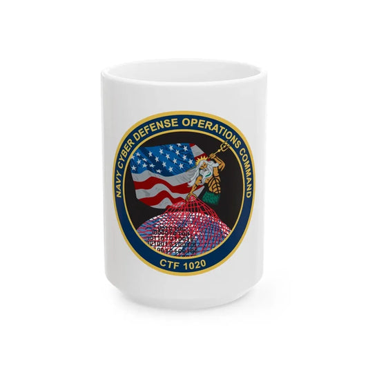NCDOC CPOA CTF 1020 (U.S. Navy) White Coffee Mug 15oz - Go Mug Yourself