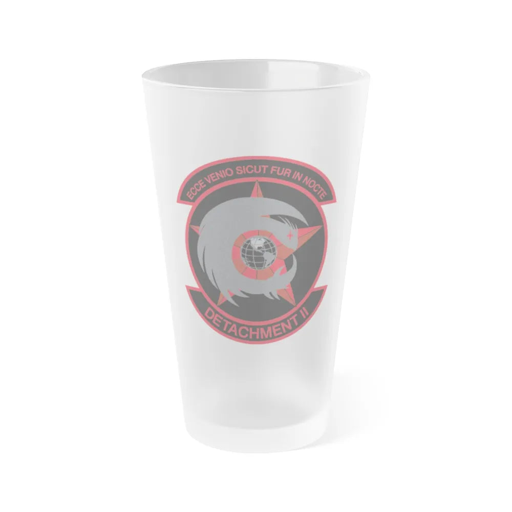 NCOIC Detachment 2 (U.S. Air Force) Frosted Pint Glass 16oz-Go Mug Yourself