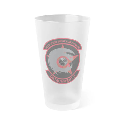 NCOIC Detachment 2 (U.S. Air Force) Frosted Pint Glass 16oz-Go Mug Yourself