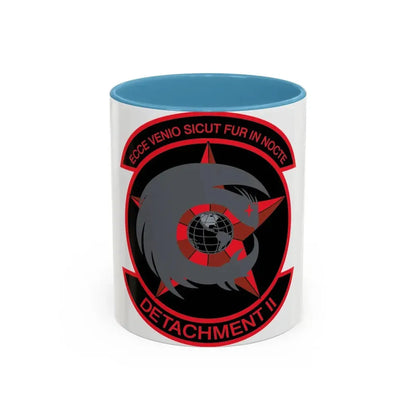 NCOIC Detachment 2 (U.S. Air Force) Accent Coffee Mug 11oz Light Blue - Go Mug Yourself