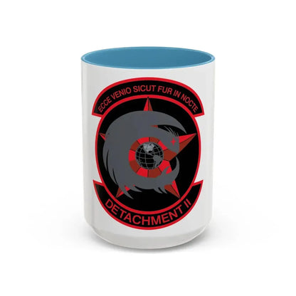 NCOIC Detachment 2 (U.S. Air Force) Accent Coffee Mug 15oz Light Blue - Go Mug Yourself