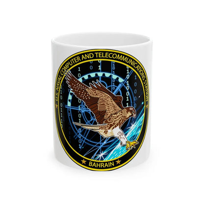 NCTS Bahrain (U.S. Navy) White Coffee Mug-11oz-Go Mug Yourself