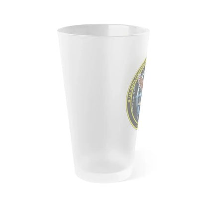 NCTS Bahrain (U.S. Navy) Frosted Pint Glass 16oz - Go Mug Yourself