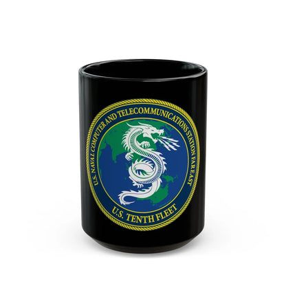 NCTS Far East (U.S. Navy) Black Coffee Mug-15oz-Go Mug Yourself