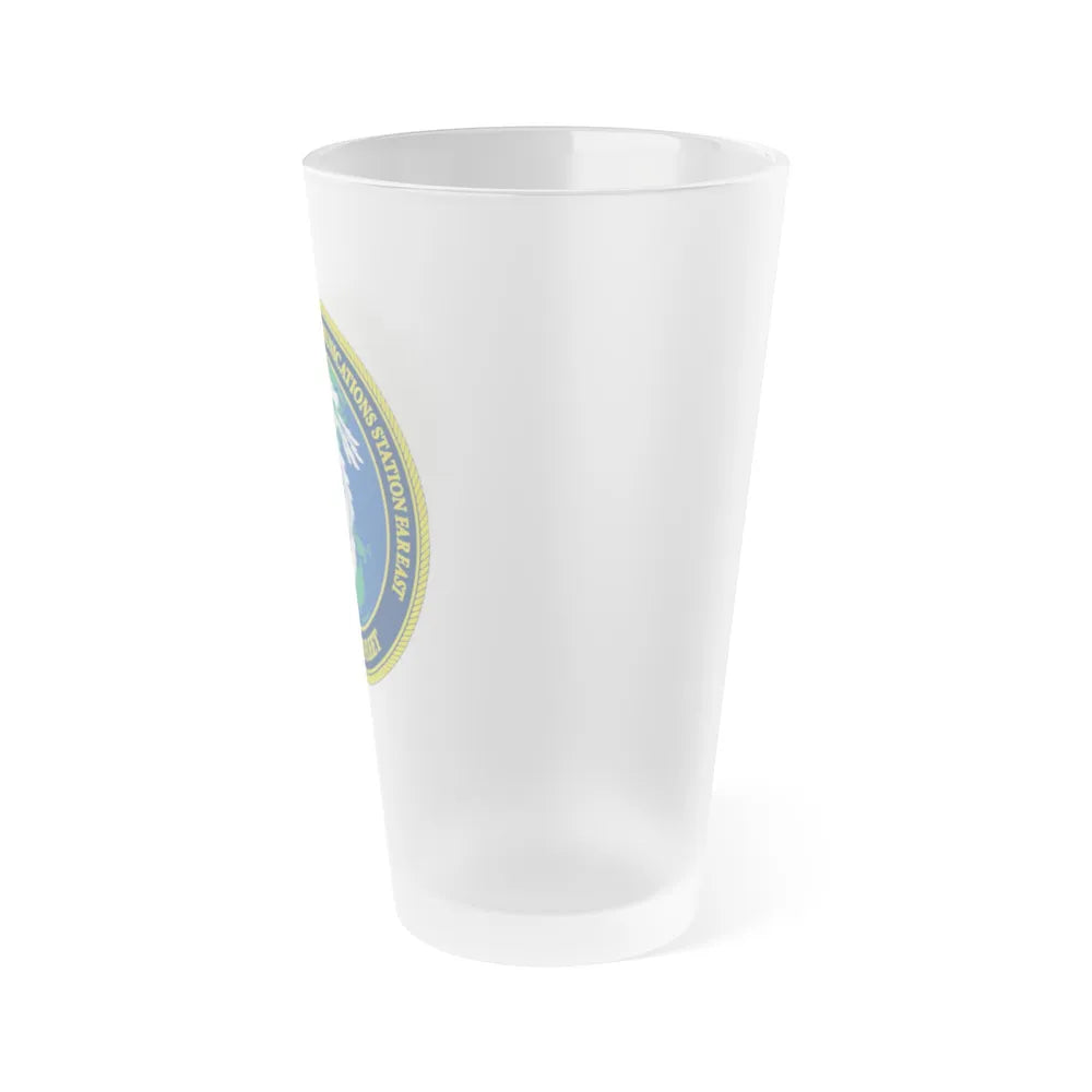 NCTS Far East (U.S. Navy) Frosted Pint Glass 16oz-Go Mug Yourself