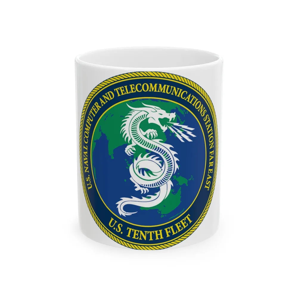 NCTS Far East (U.S. Navy) White Coffee Mug-11oz-Go Mug Yourself