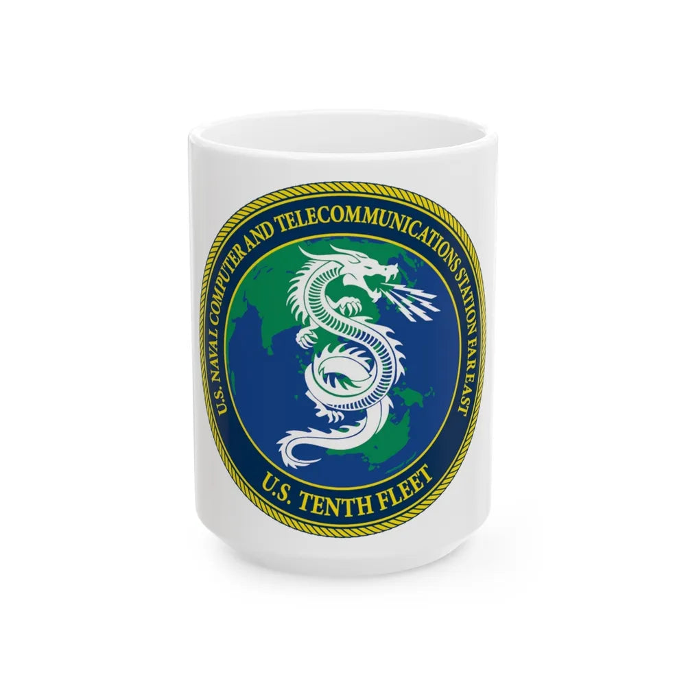 NCTS Far East (U.S. Navy) White Coffee Mug-15oz-Go Mug Yourself