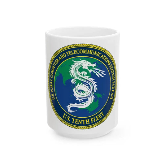 NCTS Far East (U.S. Navy) White Coffee Mug 15oz - Go Mug Yourself
