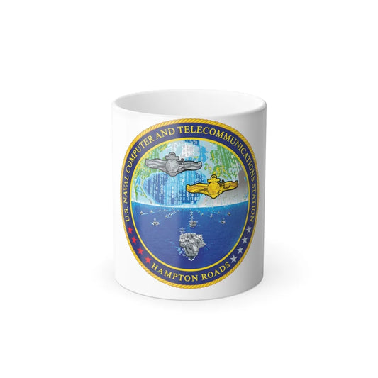 NCTS Hampton Roads (U.S. Navy) Color Changing Mug 11oz-11oz-Go Mug Yourself