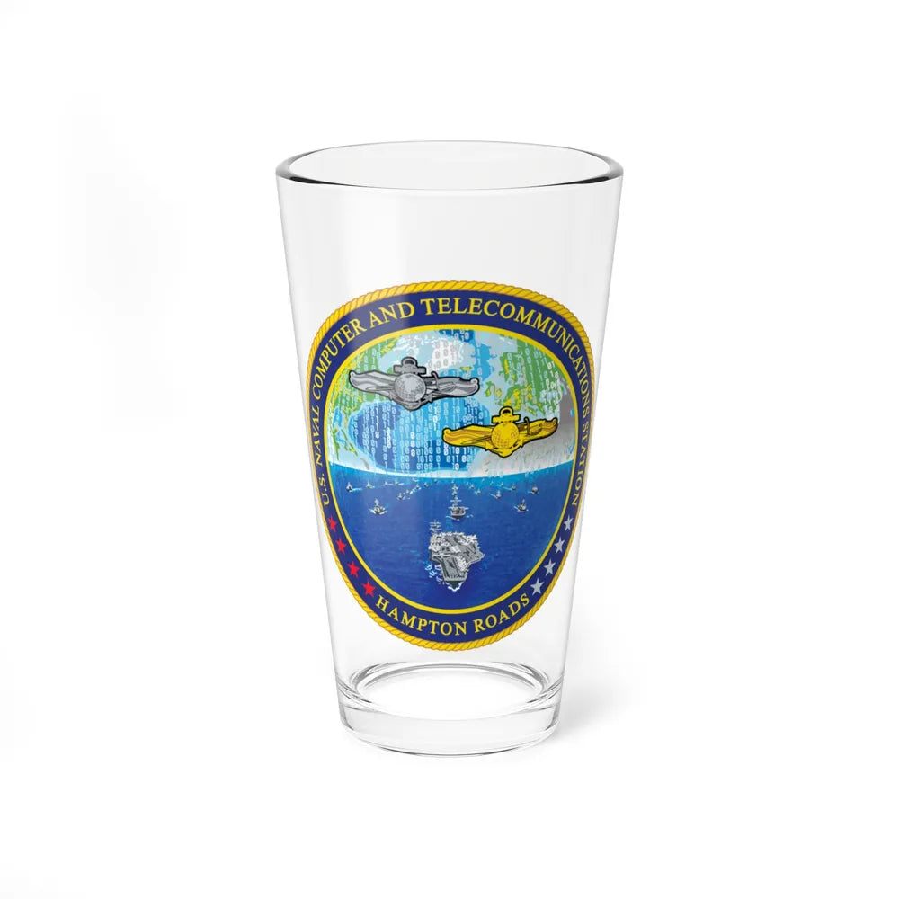 NCTS Hampton Roads (U.S. Navy) Pint Glass 16oz-16oz-Go Mug Yourself