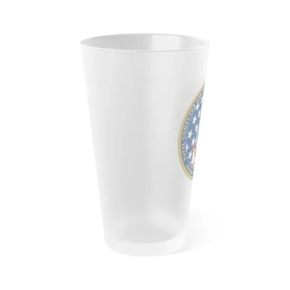 NCTS Jacksonville (U.S. Navy) Frosted Pint Glass 16oz - Go Mug Yourself