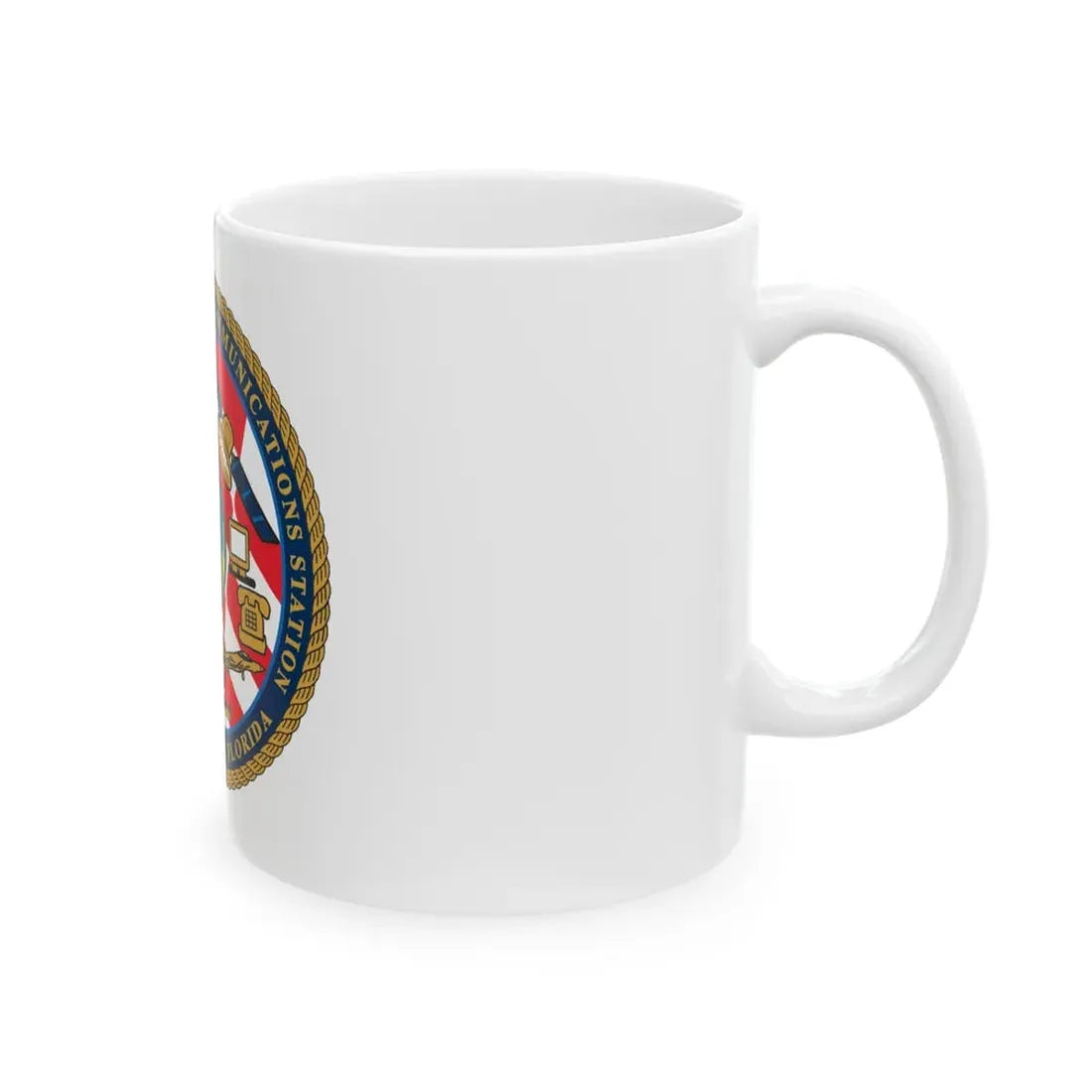 NCTS Jacksonville (U.S. Navy) White Coffee Mug - Go Mug Yourself