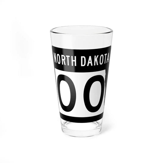 ND-00 template (North Dakota) (Road Sign) Pint Glass 16oz 16oz - Go Mug Yourself