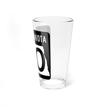 ND-00 template (North Dakota) (Road Sign) Pint Glss 16oz - Go Mug Yourself