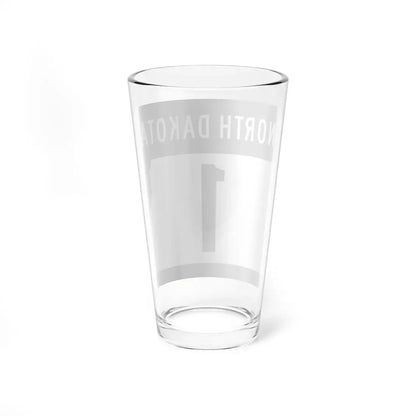 ND-1 2015 (North Dakota) (Road Sign) Pint Glass 16oz - Go Mug Yourself